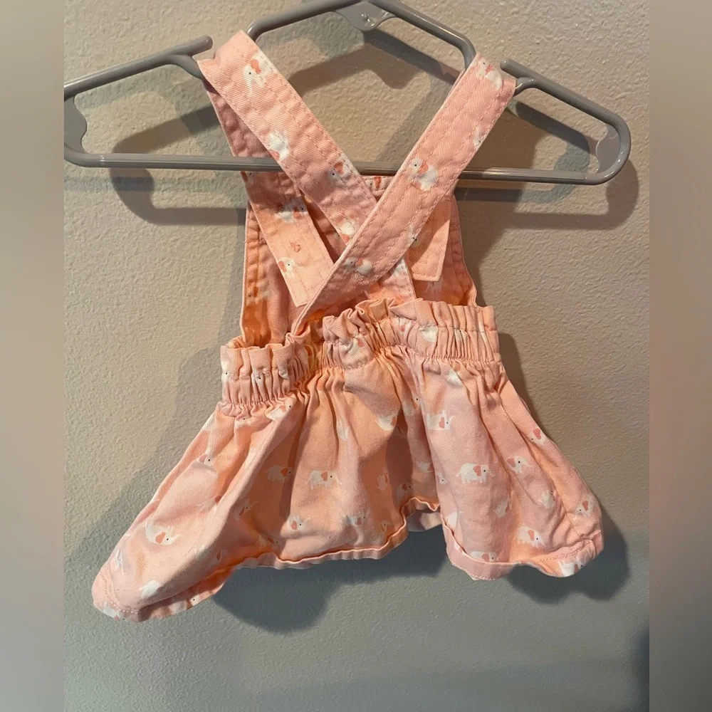 Carter’s Infant Jumper - Pink and White with Elephants